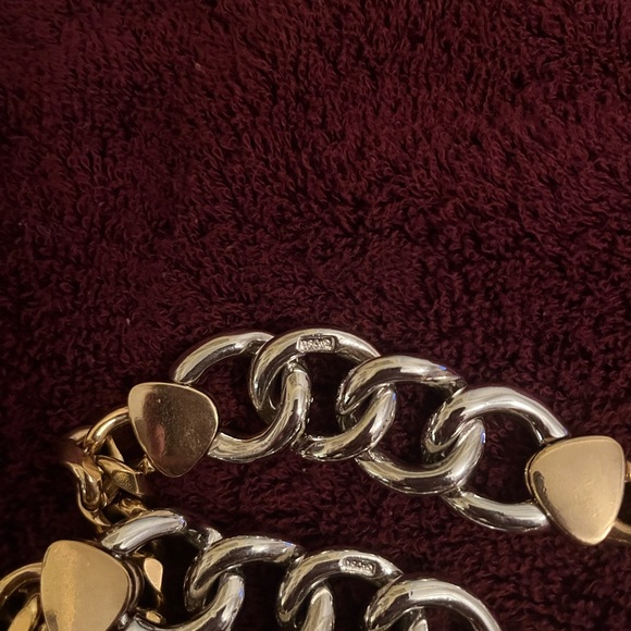 EUVC Signed DSC (Daniel Swarovski Co.) Couture Gold Plated & CZ Heavy Necklace. - Picture 5 of 6